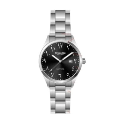 Crocodile CRDW10012.128 Black Dial Stainless Steel Men Watch 